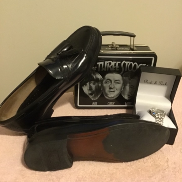 Bass, men’s, loafers, black, size, 8 1/2 D, great heels and soles, ready to wea! - Picture 2 of 3